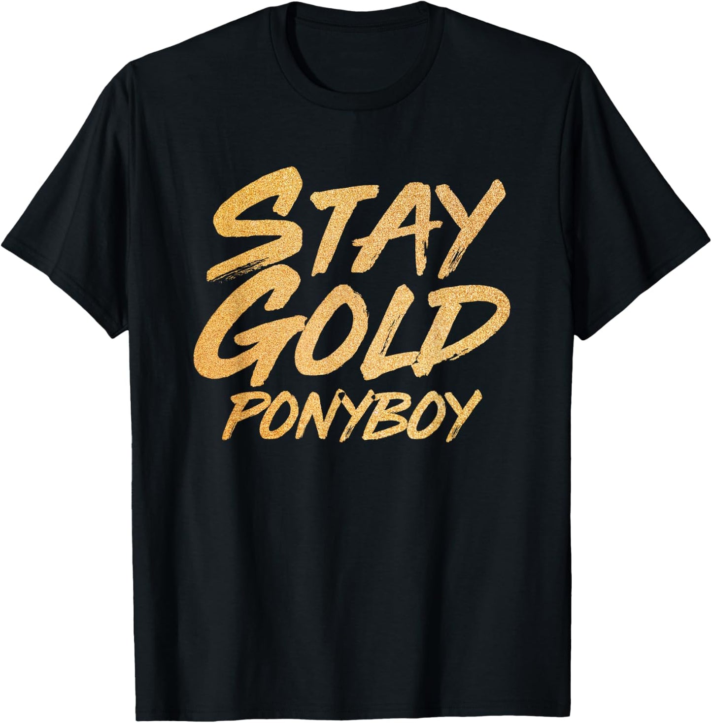 Stay Gold Ponyboy T-Shirt - T-Shirt | Black