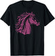 Breast Cancer Awareness Pink Ribbon & Survivor - Horse T-Shirt - T-Shirt | Black