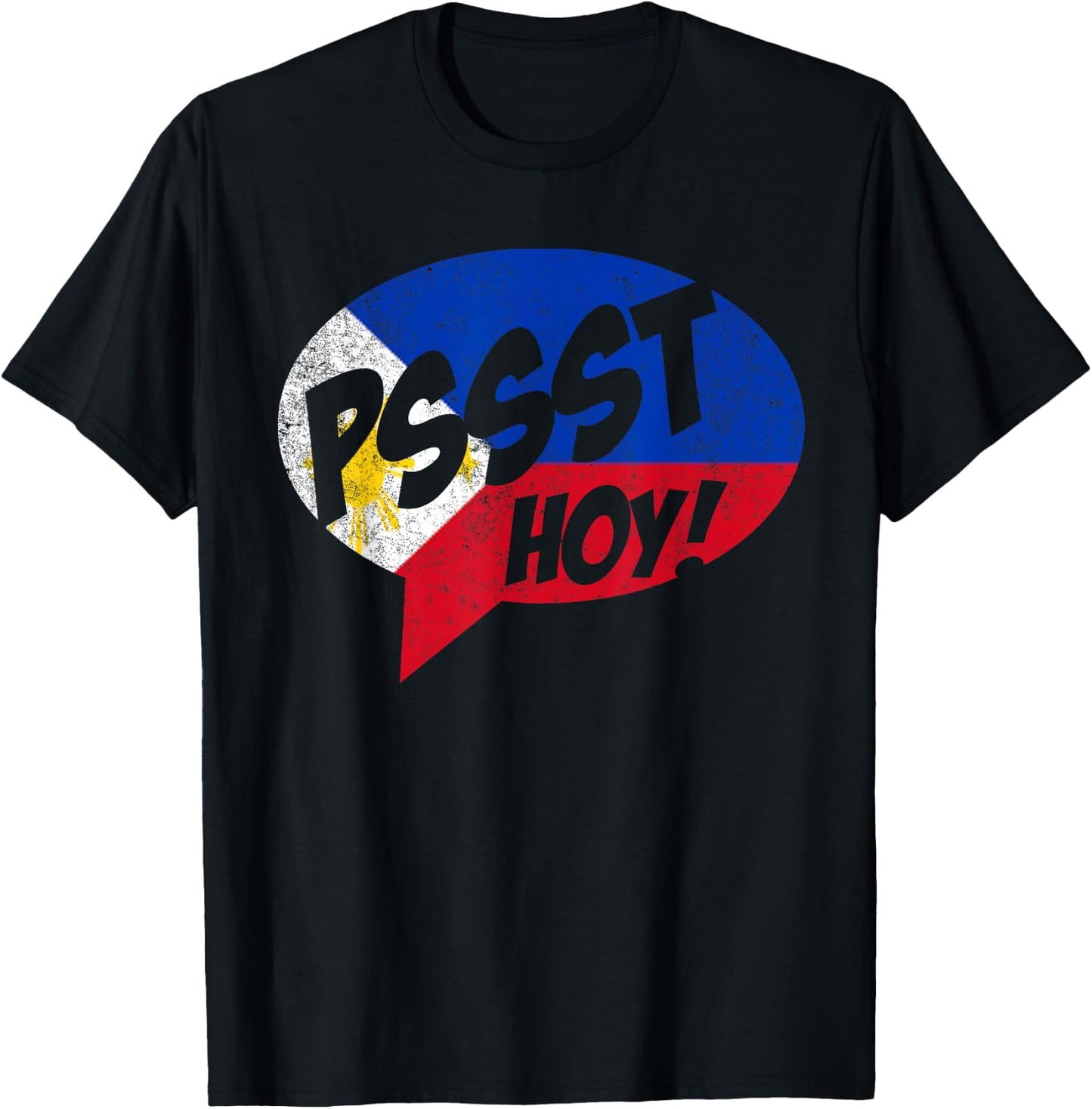Funny Filipino Pinoy Psst Hoy T-Shirt - T-Shirt | Black