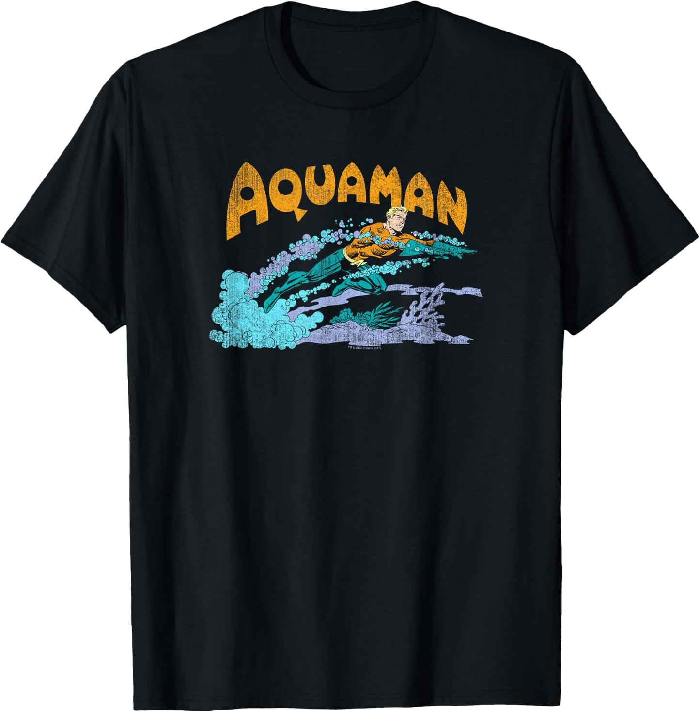 Aquaman Aqua Swim T-Shirt - T-Shirt | Black