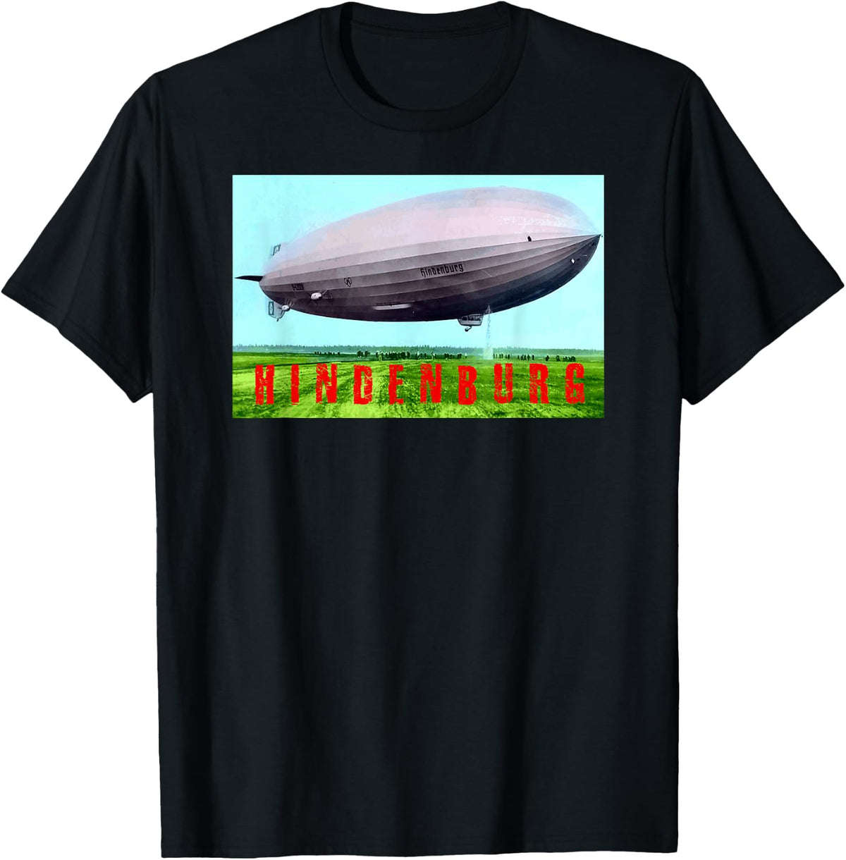 Hindenburg Vintage Airship Zeppelin Shirt T-Shirt - T-Shirt | Black