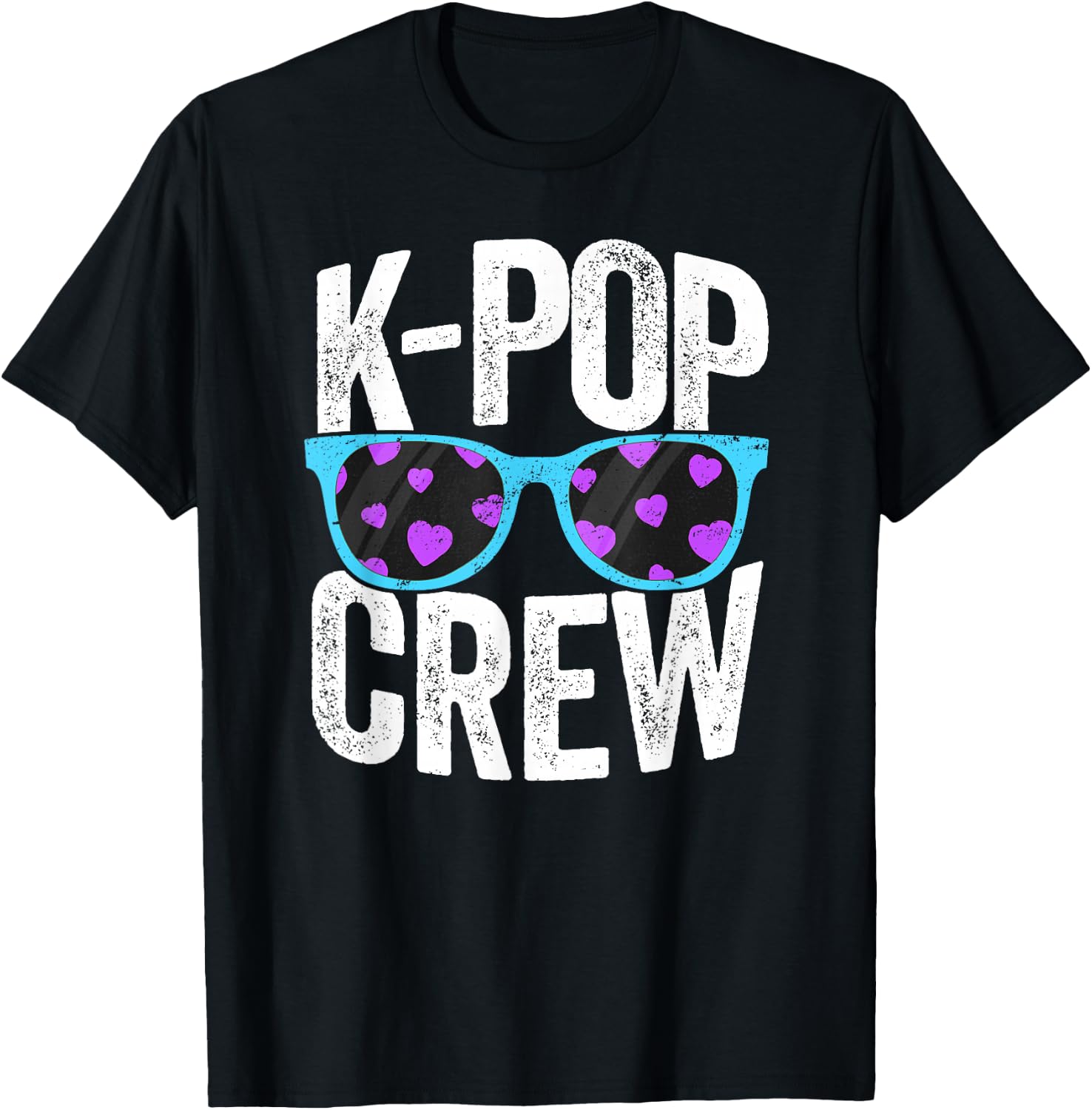 K-Pop Crew K-Pop Korean Korea Boy Band Group Merch T-Shirt - T-Shirt | Black