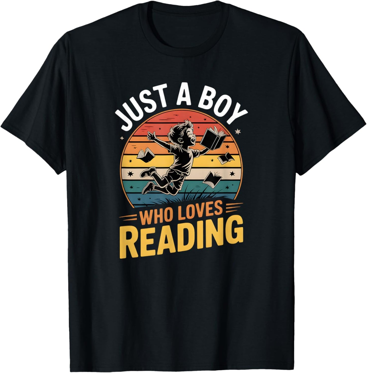 Boys Reading T-Shirt - T-Shirt | Black