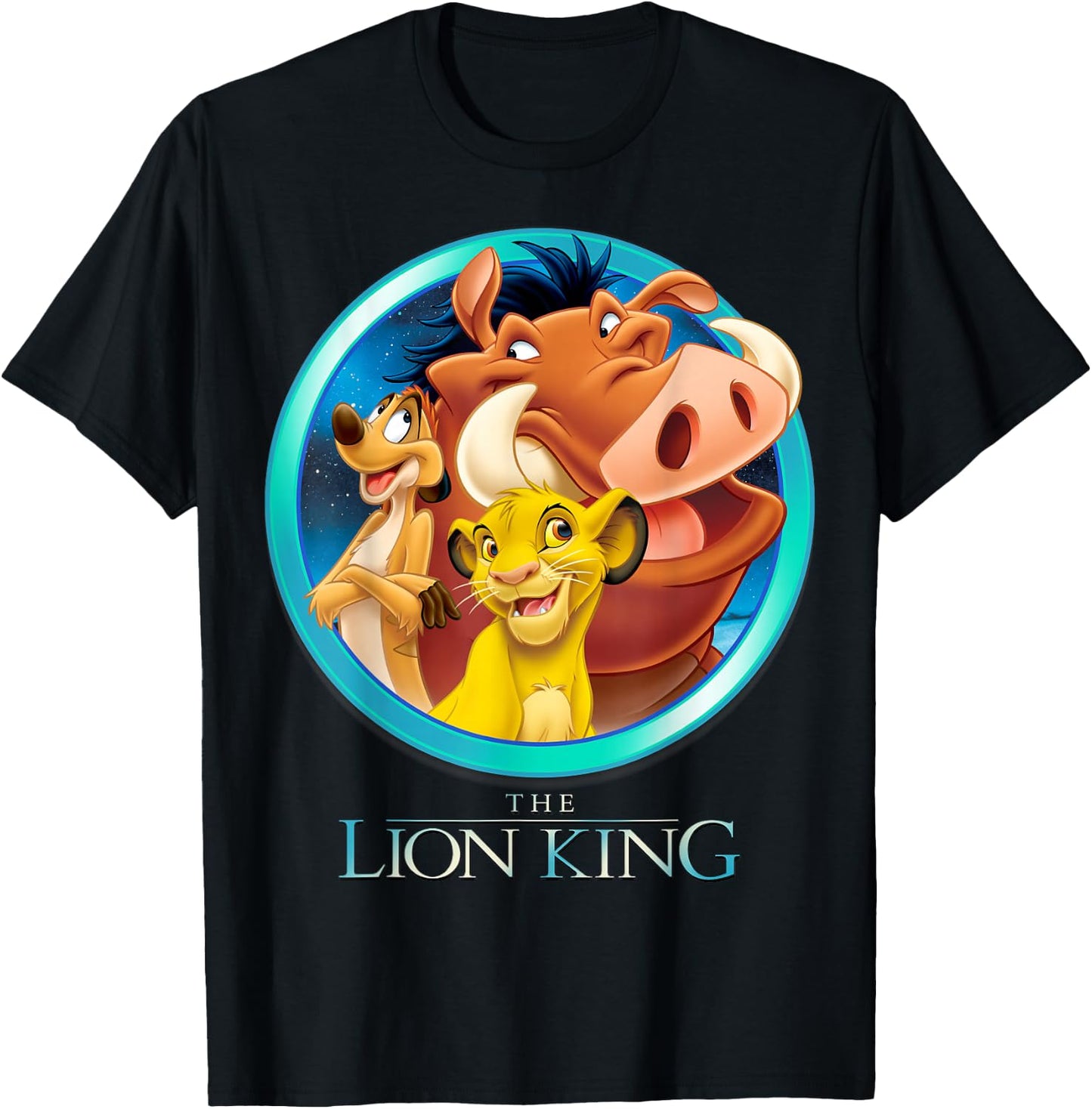 Disney The Lion King Best Friends Color Picture Group Shot T-Shirt - T-Shirt | Black