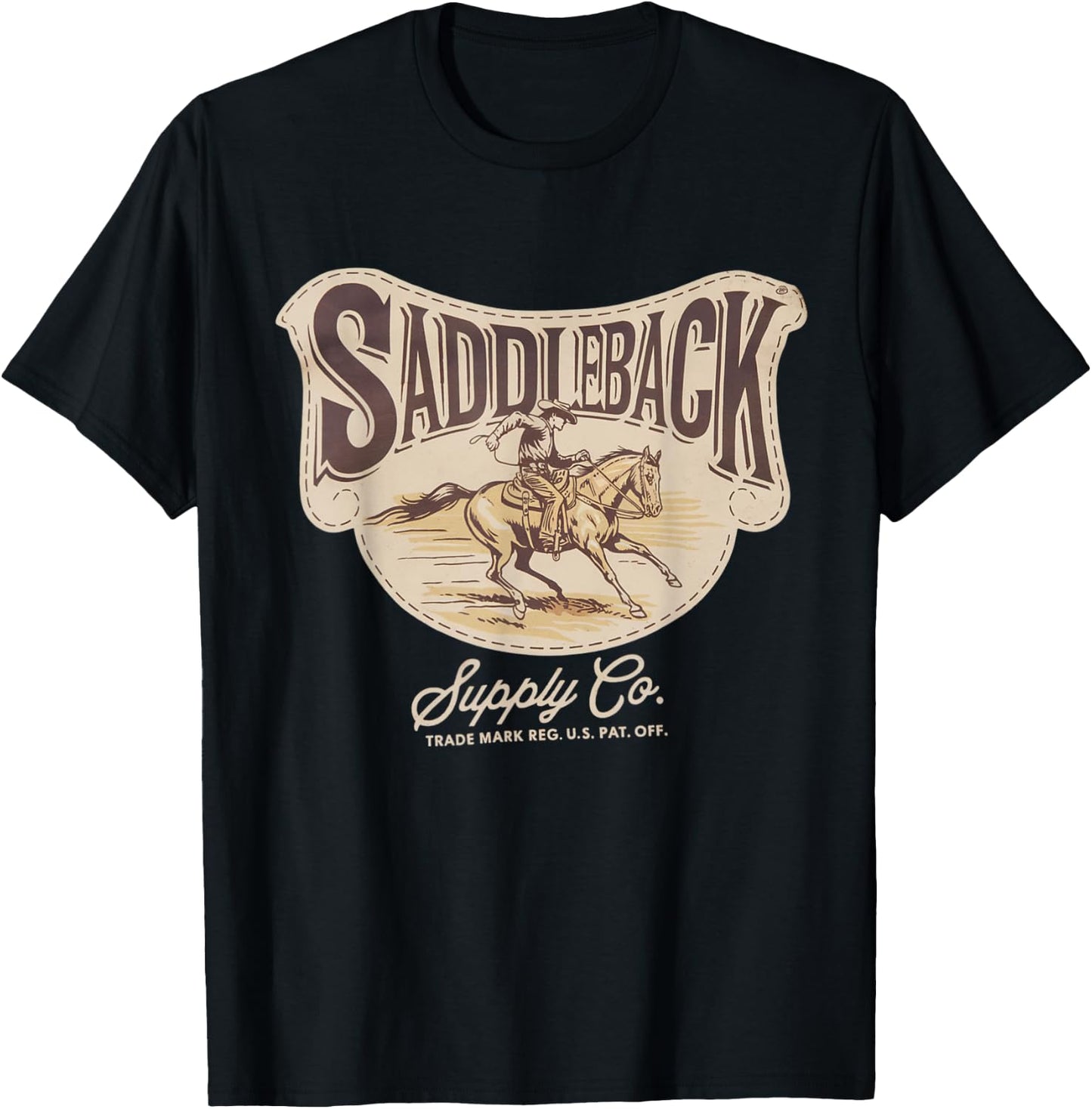 "Come On Now!" Vintage Western Cowboy Lightweight Graphic T-Shirt - T-Shirt | Black