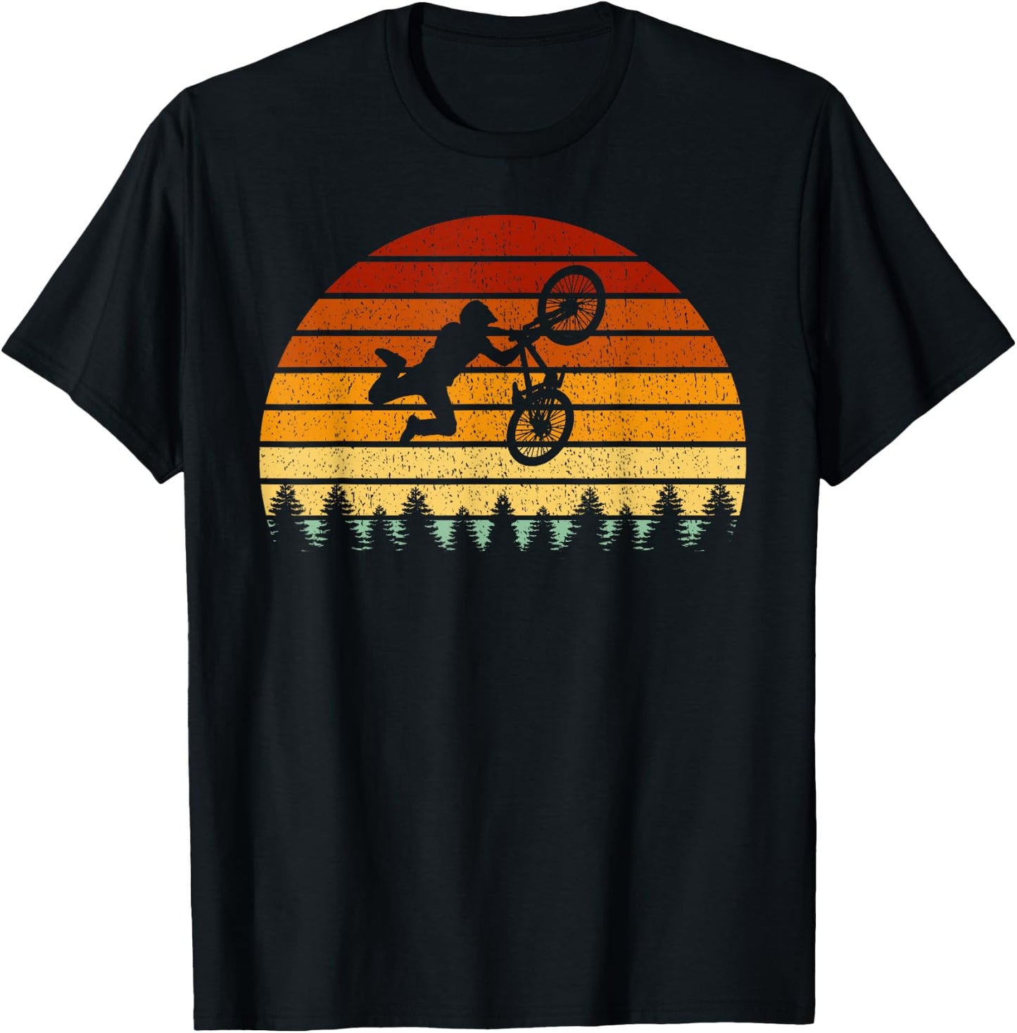BMX - Retro Vintage BMX Rider T-Shirt - T-Shirt | Black