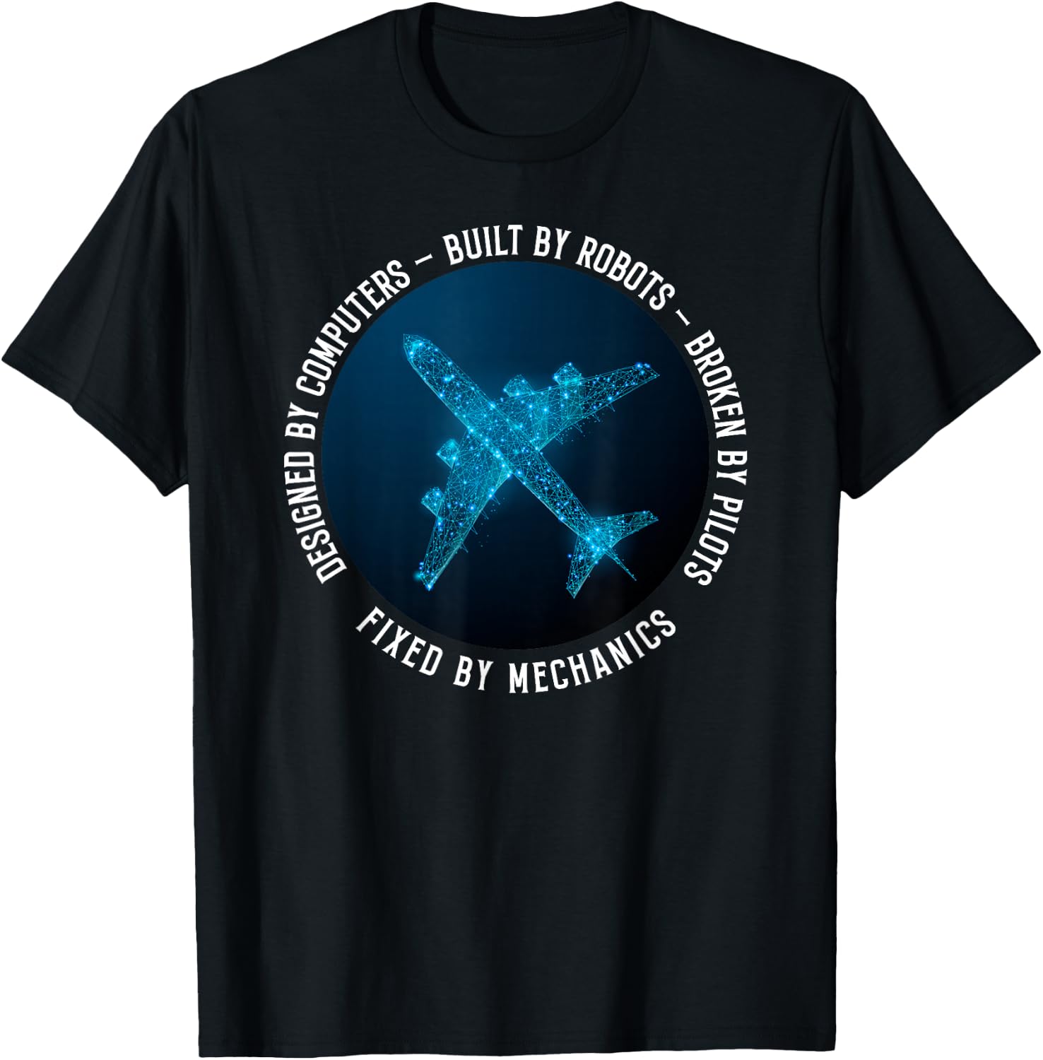 Aviation Mechanic Aircraft Engineer Technician T-Shirt - T-Shirt | Black