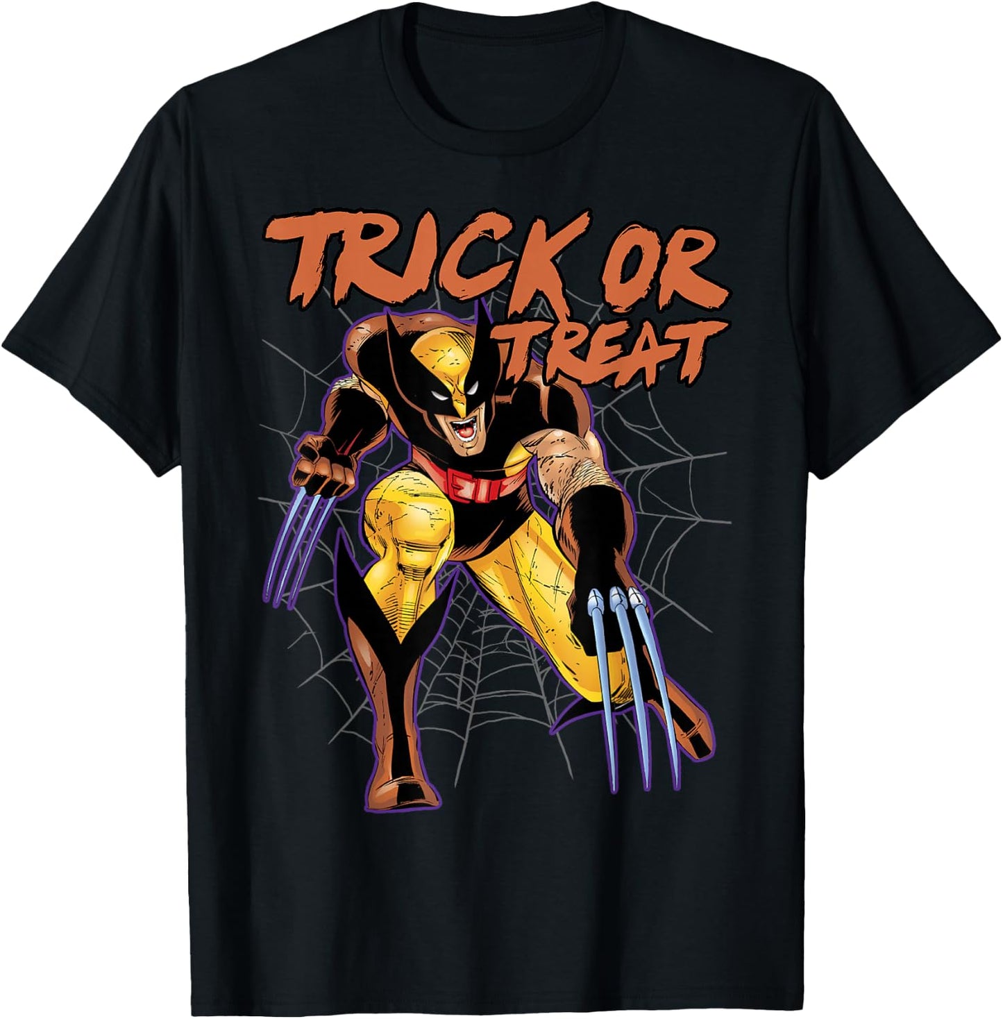 Marvel X-Men Comic Wolverine Trick or Treat Halloween T-Shirt - T-Shirt | Black