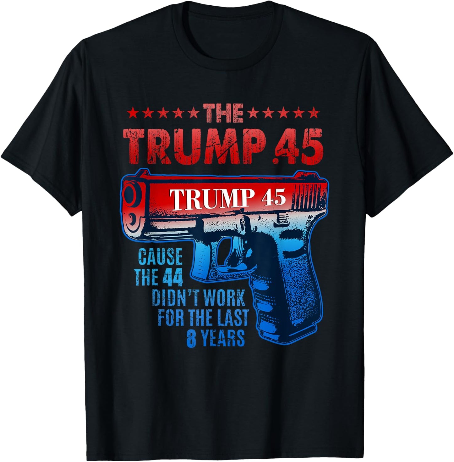 Pro Gun Rights USA Trump 45 Greater Than 44 2nd Amendment T-Shirt - T-Shirt | Black
