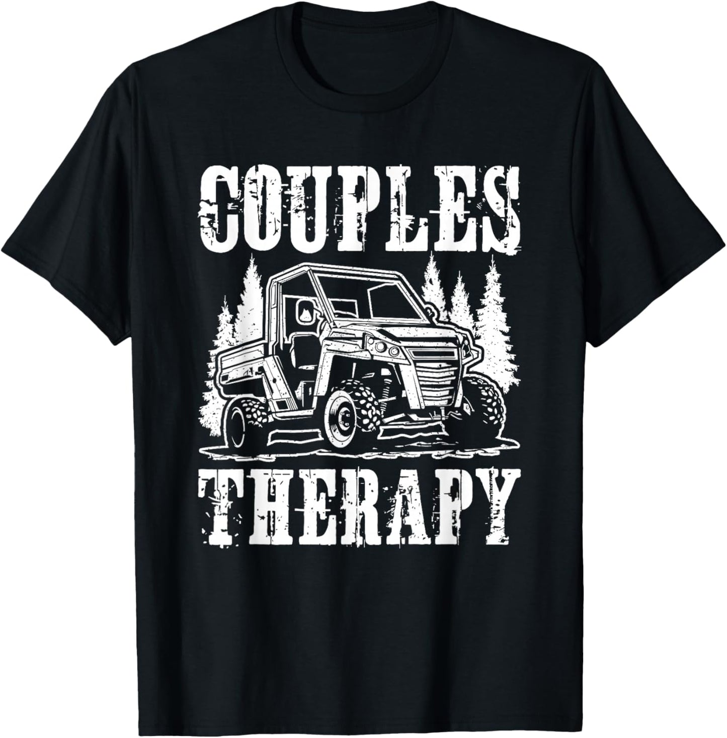 Couples Therapy Offroading UTV SxS Side By Side T-Shirt - T-Shirt | Black