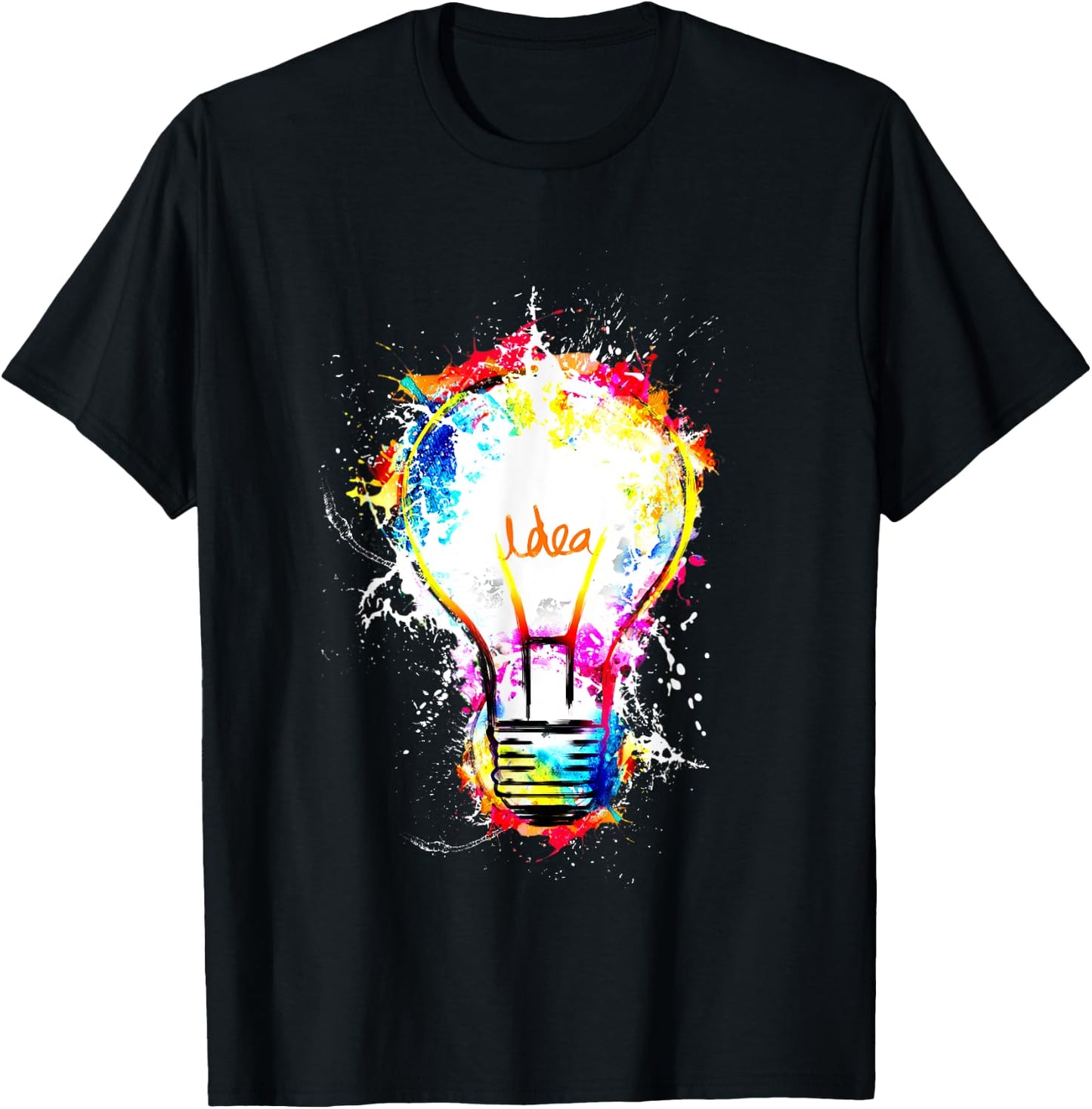 Idea Explosion Creative Genius Light Bulb Men Women T-Shirt - T-Shirt | Black