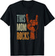 This Mom Rocks Rock n Roll Metal Gift Mother T-Shirt - T-Shirt | Black