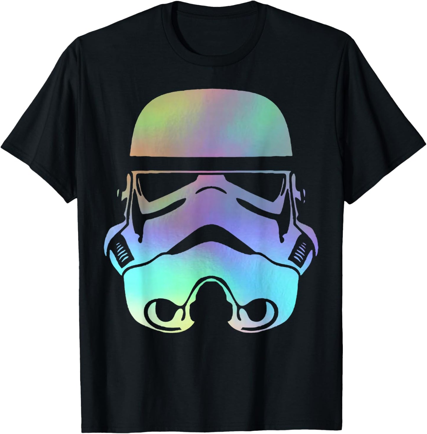 Star Wars Storm Trooper Neon Rainbow Graphic T-Shirt - T-Shirt | Black