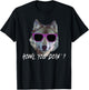 Howl You Doin'?: Funny Summer Pool Party Wolf Pun Men Women T-Shirt - T-Shirt | Black