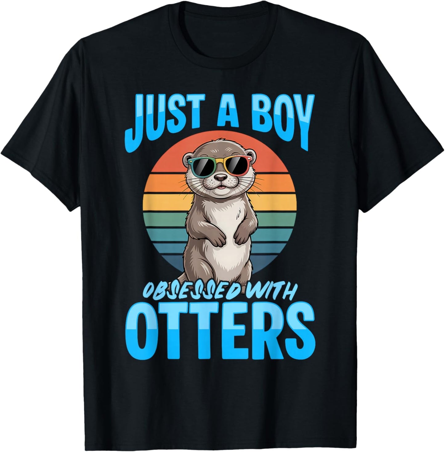Funny Otter T-Shirt - T-Shirt | Black