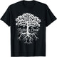 Cool Rooted in Christ Shirt Christian Faith Gift Bible Verse T-Shirt - T-Shirt | Black