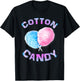Cotton Candy Sticks Cones Floss Sweet Tooth Candy Fun Gifts T-Shirt - T-Shirt | Black