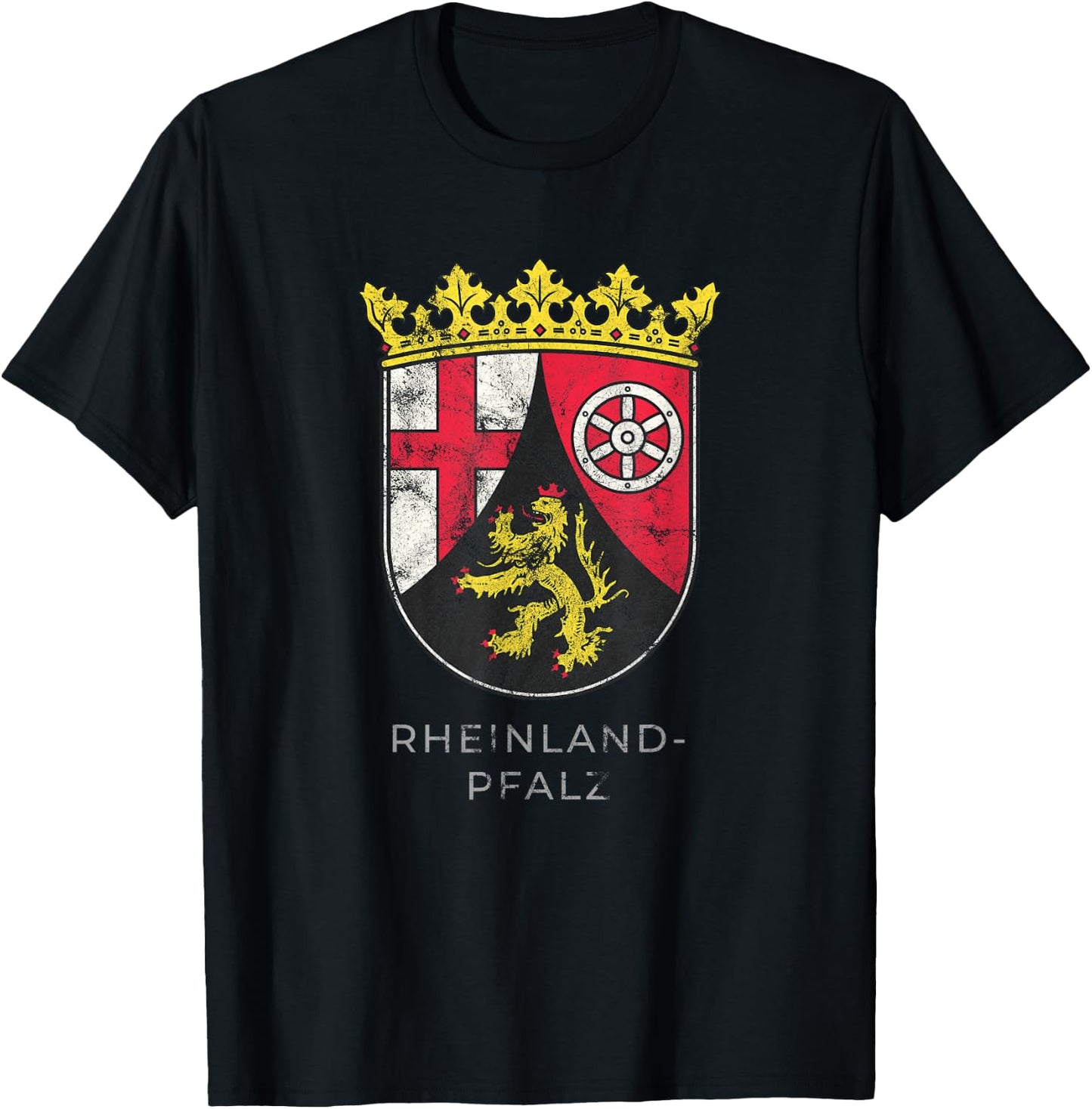 Rheinland Pfalz German Coat of arm Germany Deutsch Shirt T-Shirt - T-Shirt | Black