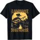 The Lonesome Strummer Acoustic Guitar Playing Skeleton T-Shirt - T-Shirt | Black