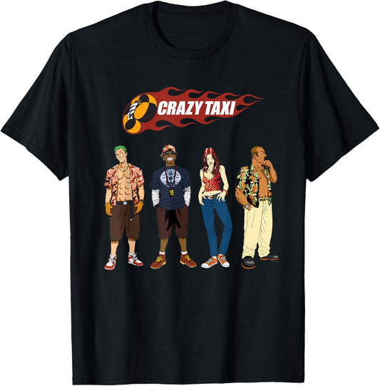 Crazy Taxi Driver Line Up T-Shirt - T-Shirt | Black