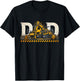 Excavator Dad Father's Day Construction Father Birthday T-Shirt - T-Shirt | Black