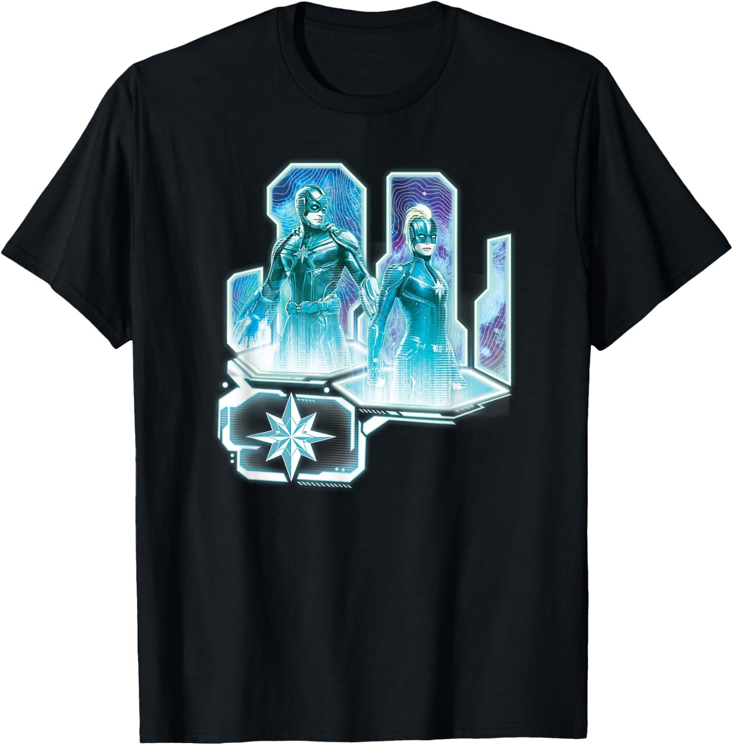 Marvel Captain Marvel Starforce Kree Warriors T-Shirt - T-Shirt | Black