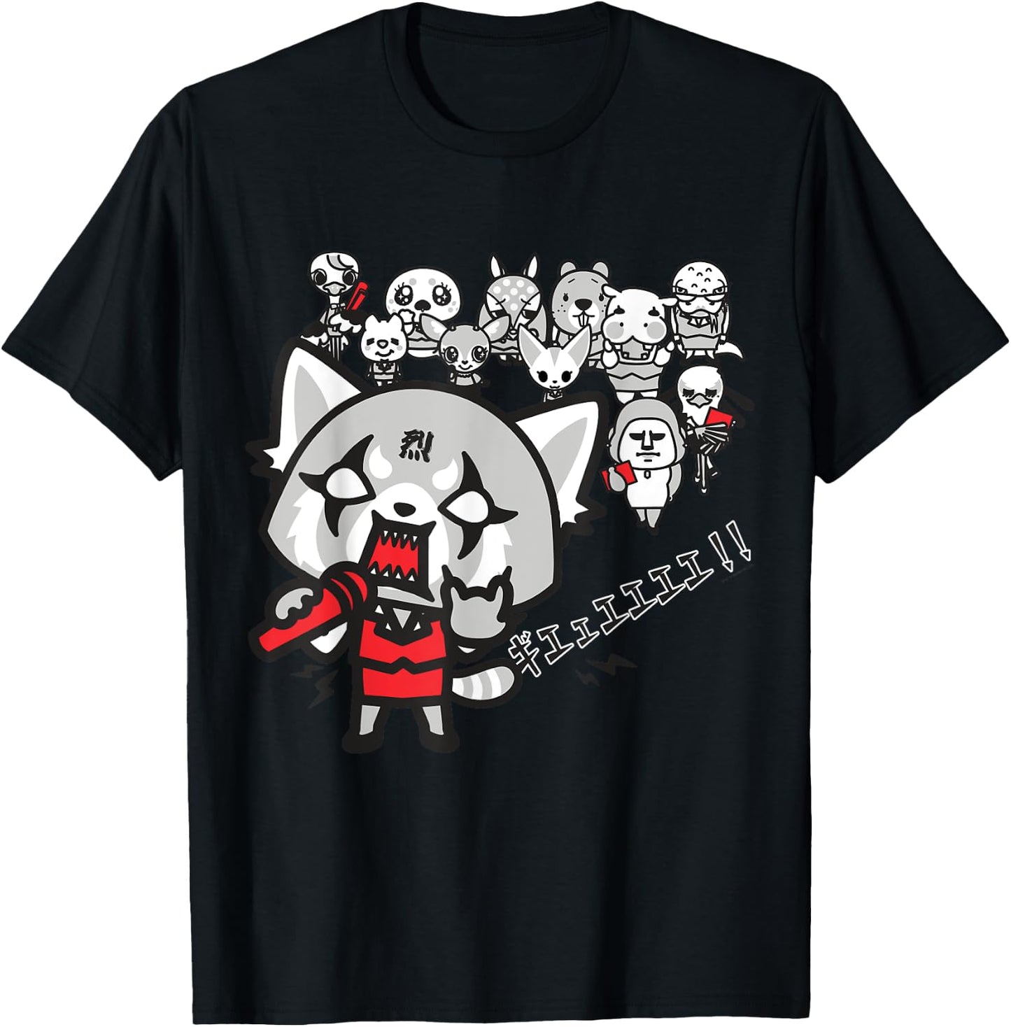 Aggretsuko Rage Karaoke Shirt T-Shirt - T-Shirt | Black