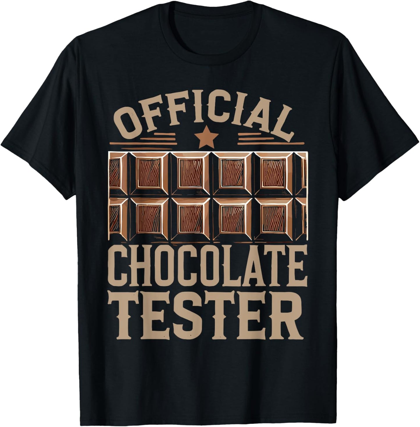Choco Milk Official Chocolate Tester T-Shirt - T-Shirt | Black