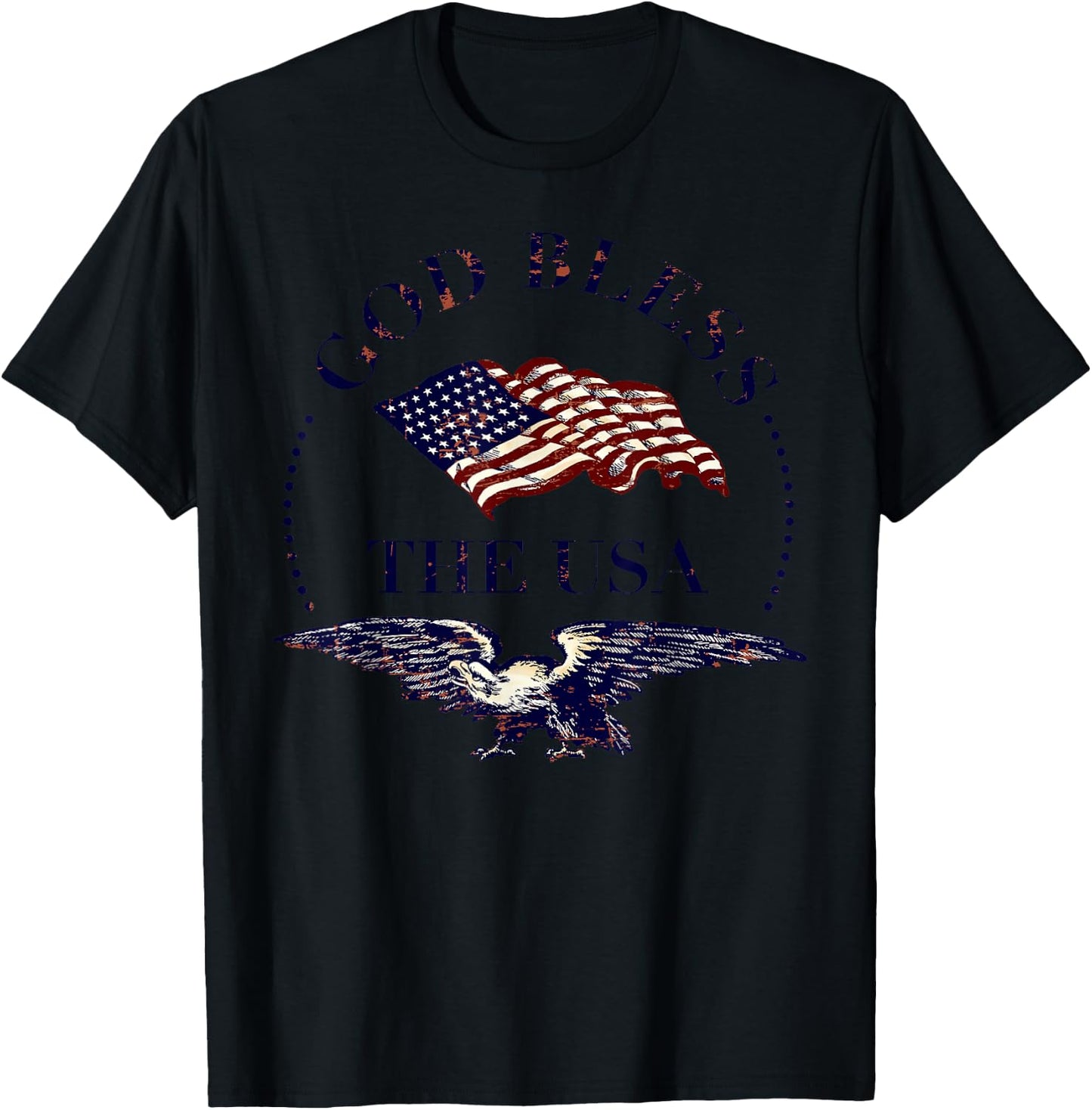 God Bless the USA T-Shirt - T-Shirt | Black