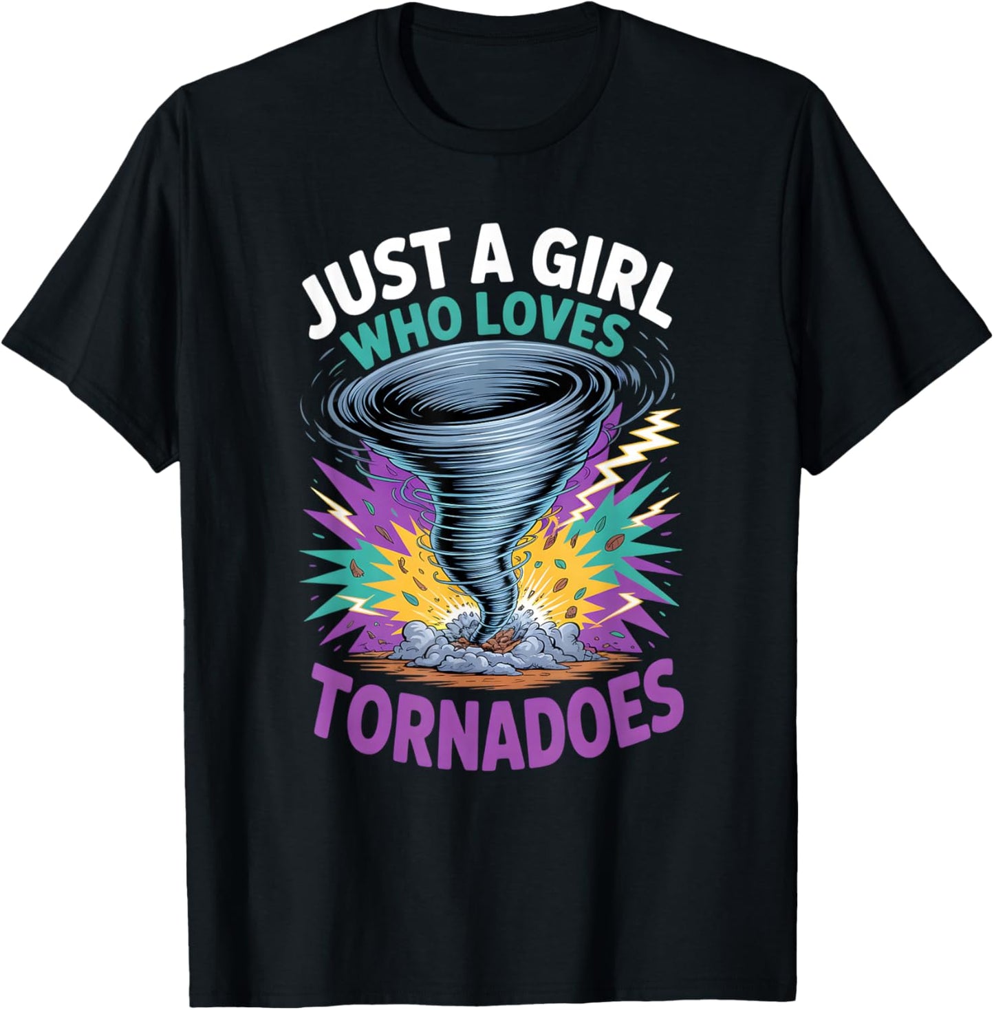 Girls Tornado T-Shirt - T-Shirt | Black