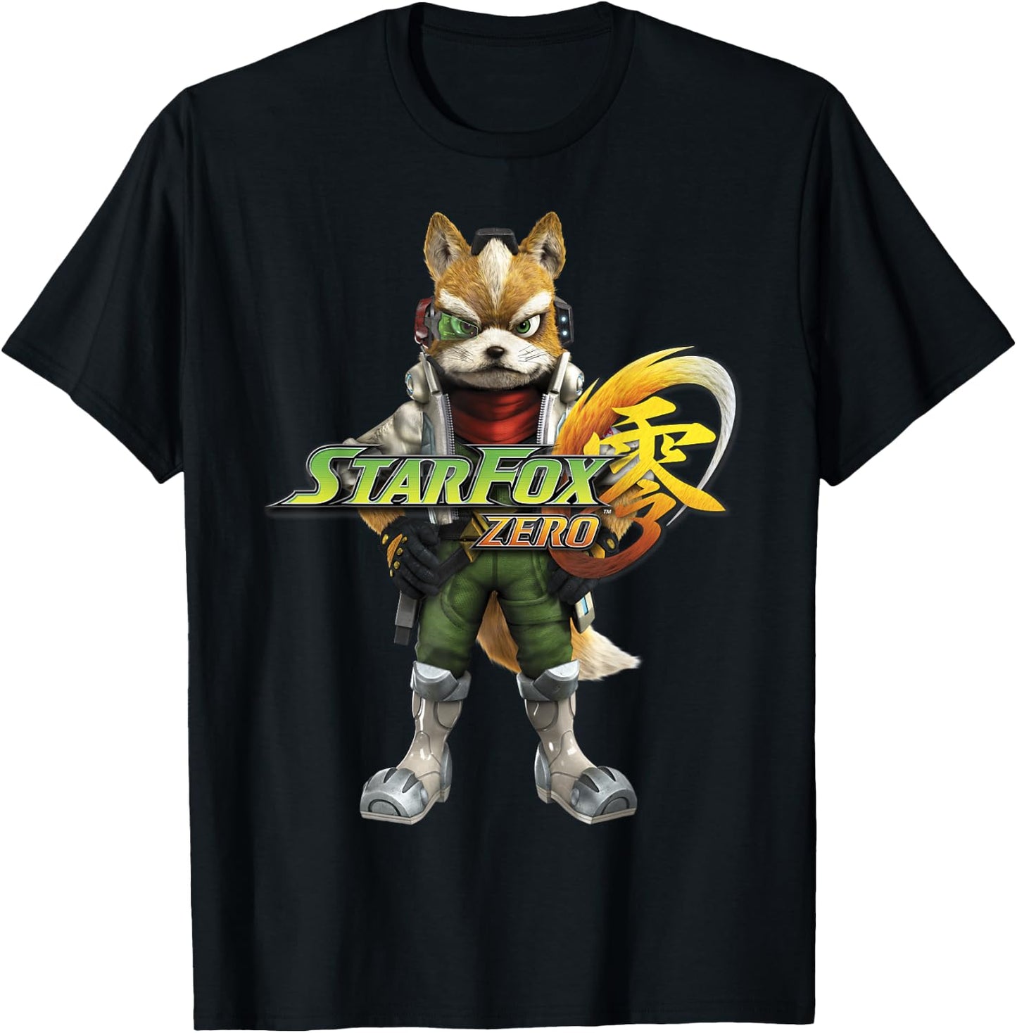 Nintendo Star Fox Zero Classic Fox Stance Graphic T-Shirt - T-Shirt | Black
