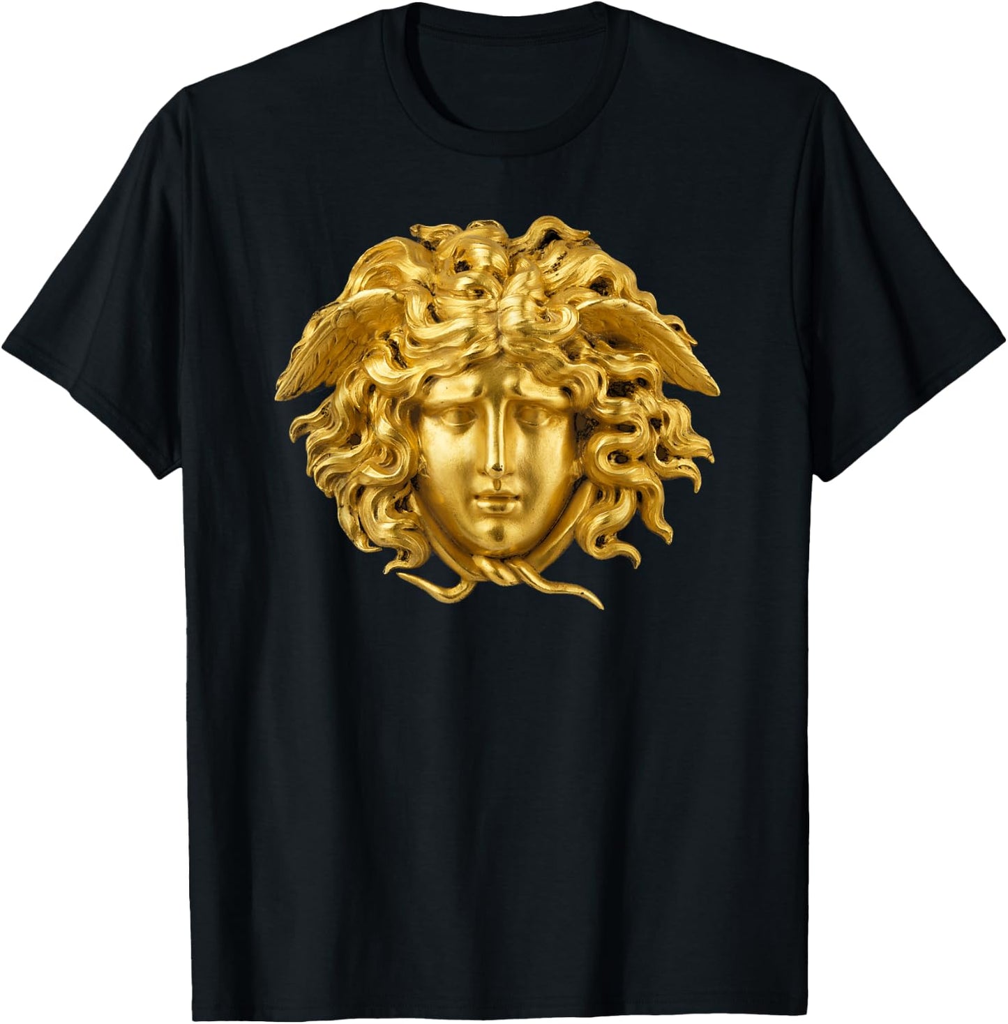 Medusa Head Snake Hair Greek mythology Monster T-Shirt - T-Shirt | Black