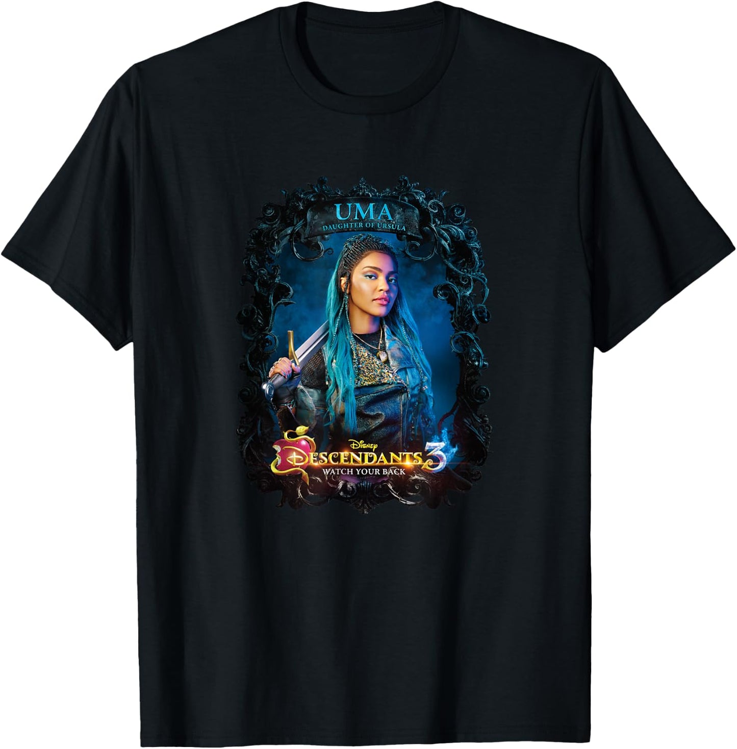 Disney Descendants 3 Uma Watch Your Back T-Shirt - T-Shirt | Black