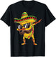 Dabbing Taco Cinco de Mayo Boys Men Mexican Food Sombrero T-Shirt - T-Shirt | Black