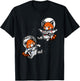 Red Panda Bear Space Astronaut Funny Cosmic Girls Boys Kids T-Shirt - T-Shirt | Black