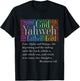 Yahweh Attributes of God I AM Alpha & Omega Rev. 1:8 T-Shirt - T-Shirt | Black
