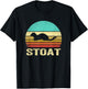 Vintage Stoat Shirt Sunset T-Shirt - T-Shirt | Black