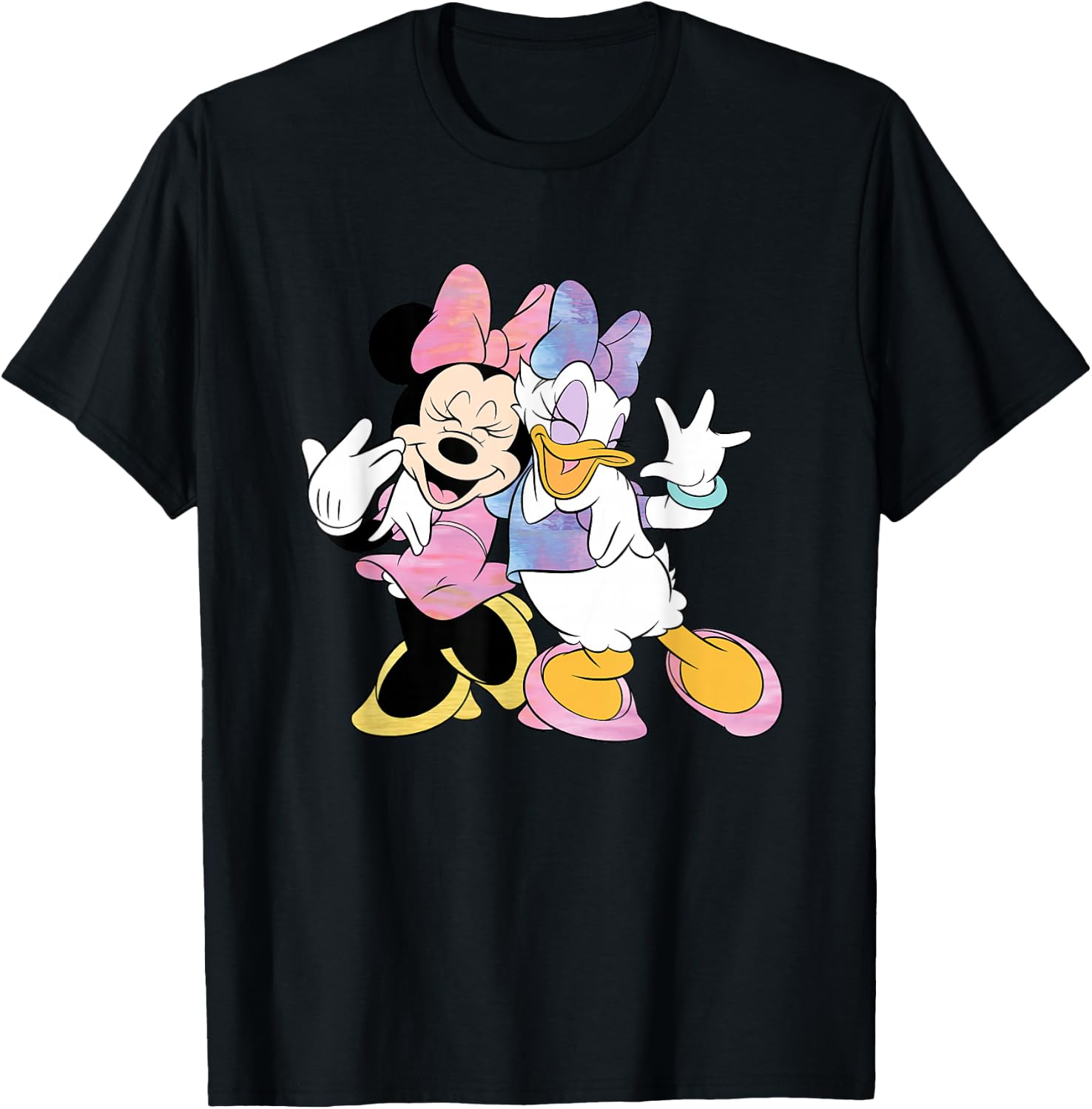 Disney Minnie Mouse and Daisy Duck Best Friends Short Sleeve T-Shirt - T-Shirt | Black
