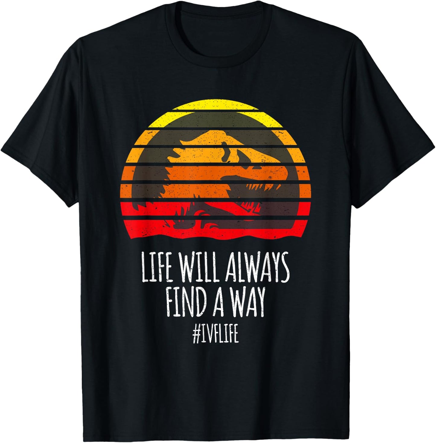 IVF Warrior Hope Infertility Journey Strong Support Tribe T-Shirt - T-Shirt | Black