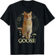 Captain Marvel Goose Full Portrait Space Graphic T-Shirt - T-Shirt | Black