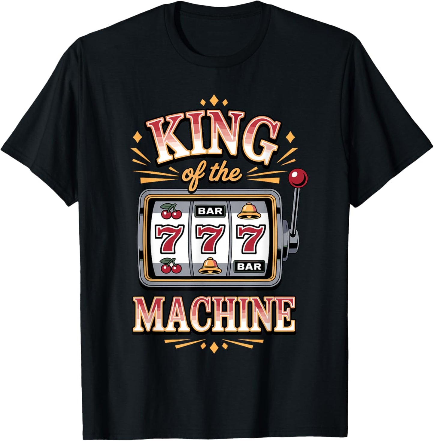 Funny Slot Machine Art Boy Casino Slot Machine Lover T-Shirt - T-Shirt | Black