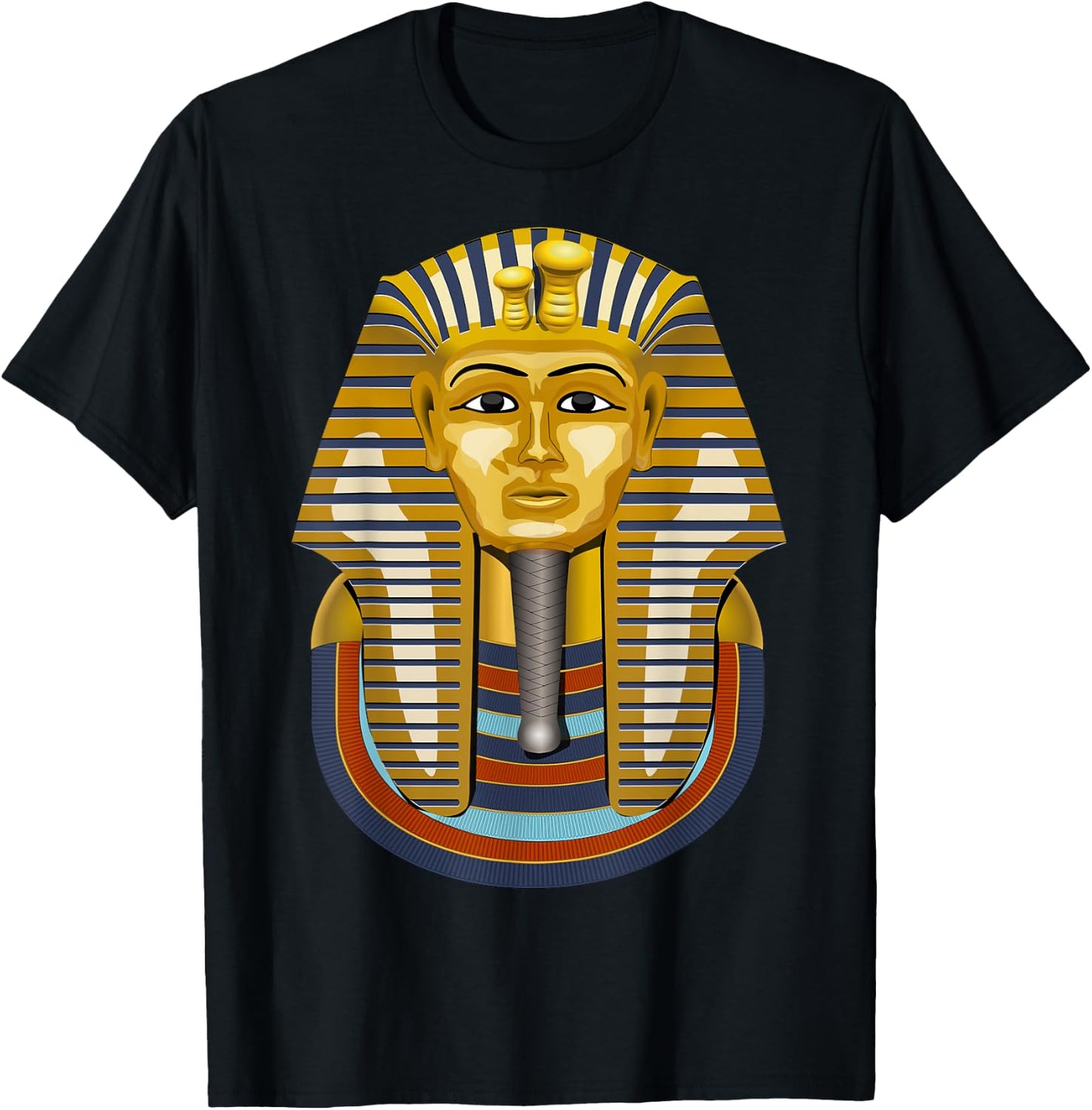 Egypt Egyptian Tutankhamun Mask King Tut History T-Shirt - T-Shirt | Black