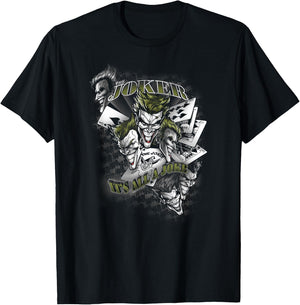 Batman the Joker It's All a Joke T Shirt T-Shirt - T-Shirt | Black