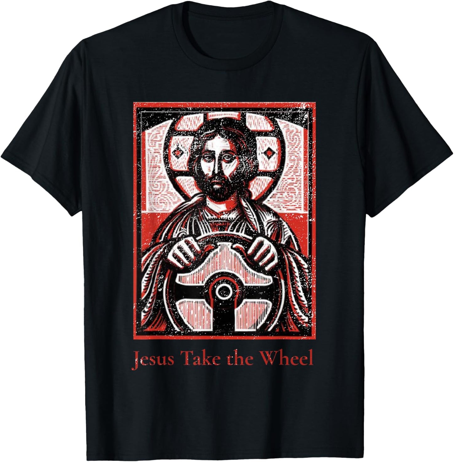 Jesus Take the Wheel - A funny Christian gift. T-Shirt - T-Shirt | Black