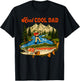 Reel Cool Dad, Fishing Dad Father Day T-Shirt - T-Shirt | Black