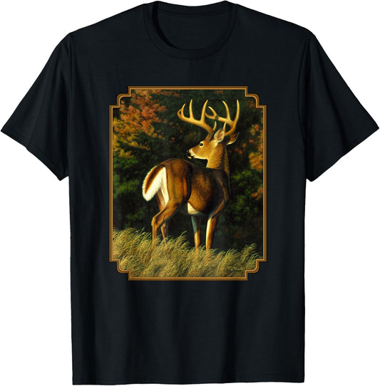 Whitetail Deer Monster Trophy Buck T-Shirt - T-Shirt | Black