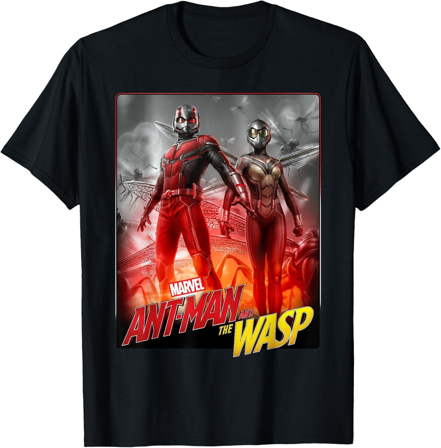 Marvel Ant-Man & The Wasp Duo Hero Poster Graphic T-Shirt - T-Shirt | Black