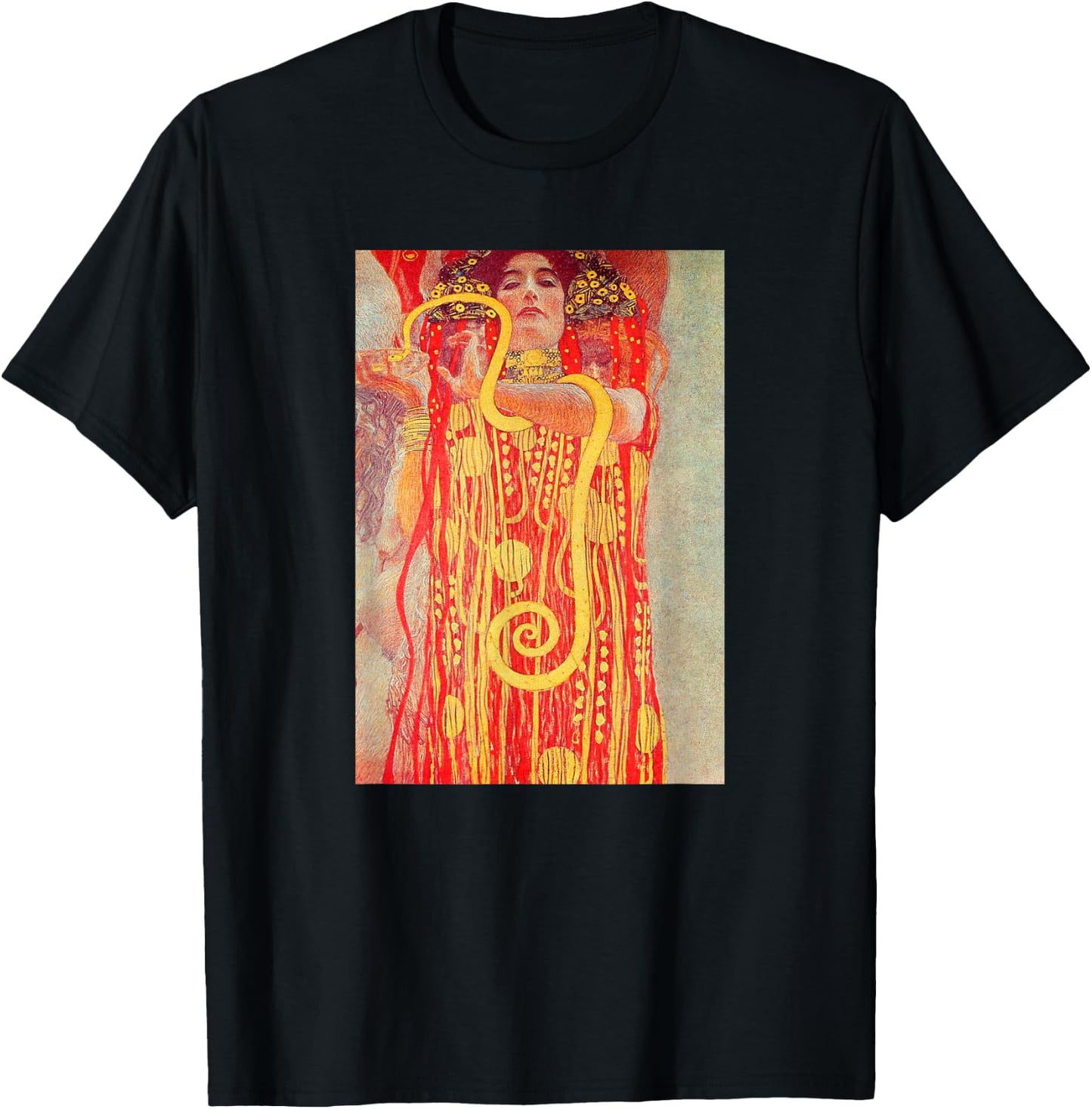 Hygeia Detail of Medicine 1907 Klimt Symbolist Painting Art T-Shirt - T-Shirt | Black