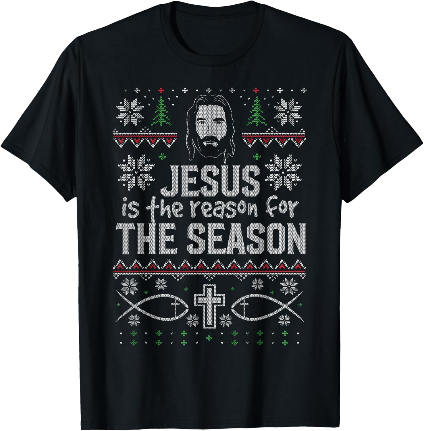 Jesus is the Reason for the Season - Christmas T-Shirt - T-Shirt | Black