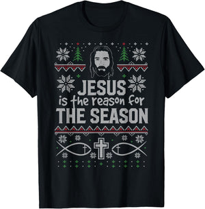 Jesus is the Reason for the Season - Christmas T-Shirt - T-Shirt | Black